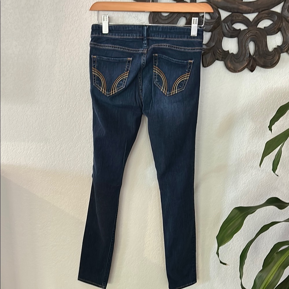 Hollister Dark Blue Jean Leggings Women’s Size 1R - Picture 5 of 7